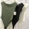 Body de Licra Ajustado Multicolor para Mujer