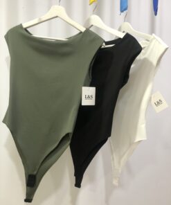Body de Licra Ajustado Multicolor para Mujer