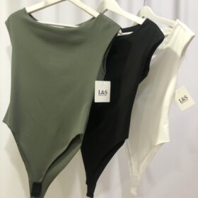 Body de Licra Ajustado Multicolor para Mujer