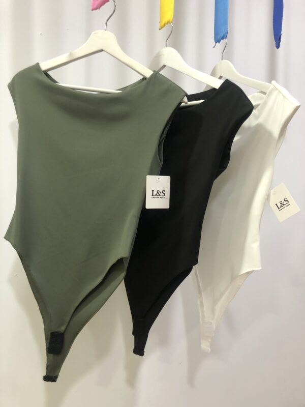 Body de Licra Ajustado Multicolor para Mujer