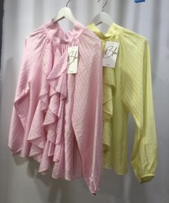 Blusa chorrera oversize con lacito tendencia