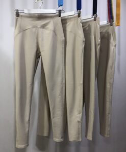 Legging reductor de polipiel beige efecto faja súper elástico
