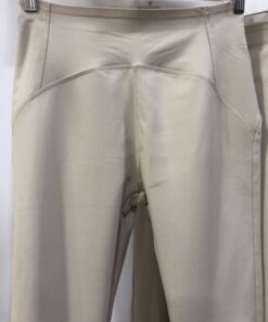 Alternative view of Legging reductor de polipiel beige efecto faja súper elástico