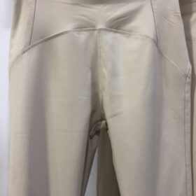 Legging reductor de polipiel beige efecto faja súper elástico