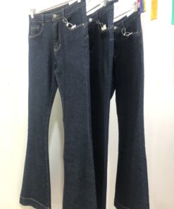 Vaquero Campana Azul Oscuro Push Up que Realza la Silueta