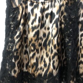 Lencera animal print con puntilla – Top leopardo sensual