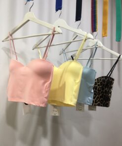 Top corto push up con tirantes ajustables – Colores verano