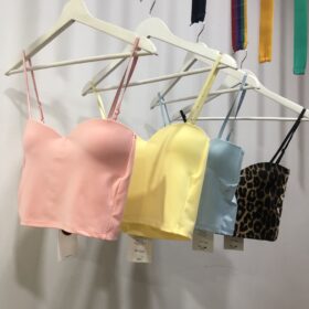 Top corto push up con tirantes ajustables – Colores verano