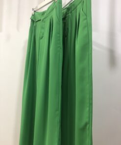 Alternative view of Pantalón recto verde menta con pinzas – Elegancia