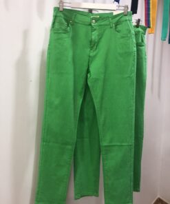 Pantalón Recto Push-Up Verde Menta