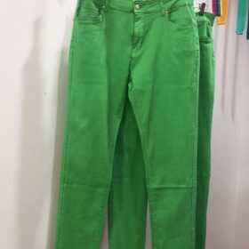 Pantalón Recto Push-Up Verde Menta
