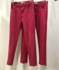 Pantalón recto fucsia push-up
