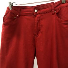Pantalón rojo push-up recto para mujer | Vaquero atrevido