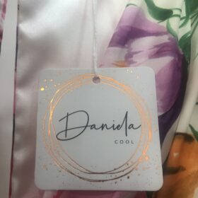 Vestido Largo Daniela Cool Blanco con Flores Elegante