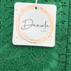 Vestido de Encaje Verde Botella Daniela Cool Elegante