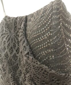 Alternative view of Vestido Largo Negro Elegante con Fruncido pecho