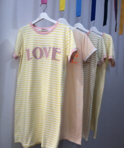 Vestido Love de Rayas Multicolor Cómodo y Fresco