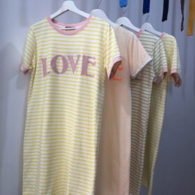 Vestido Love de Rayas Multicolor Cómodo y Fresco