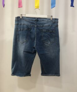 Alternative view of Pantalón vaquero corto azul oscuro cómodo y elástico