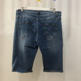 Pantalón vaquero corto azul oscuro cómodo y elástico