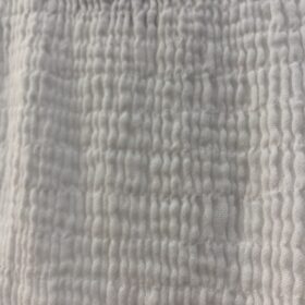 Vestido blanco de algodón fruncido convertible verano