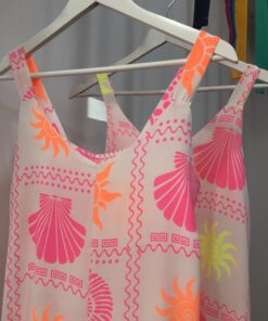 Mono largo flúor estampado cómodo y favorecedor