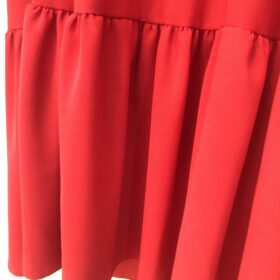 Vestido versase largo rojo/naranja fluido verano mujer
