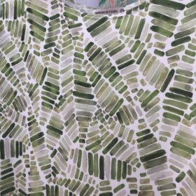 Bata estampada verde ligera y fresca