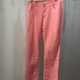 Pantalón recto rosa chicle de algodón primavera verano