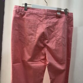 Pantalón recto rosa chicle de algodón primavera verano