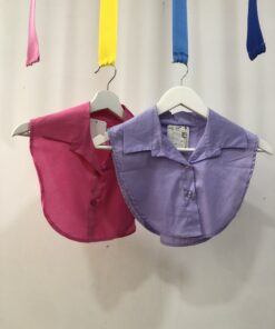 Cuello camisa rosa efecto camisa básica