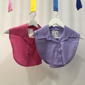 Cuello camisa rosa efecto camisa básica