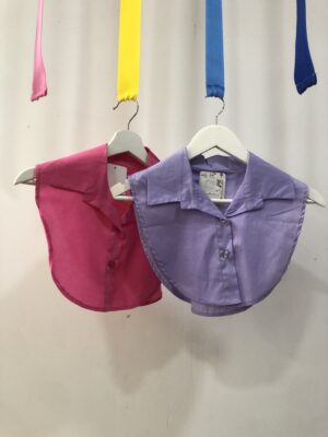 Cuello camisa rosa efecto camisa básica