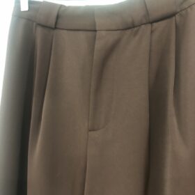 Pantalón Palazzo marrón chocolate de algodón fluido