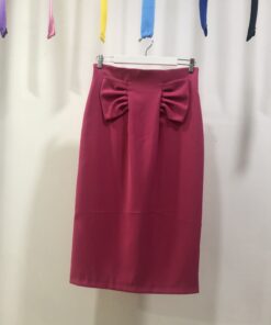 Falda fucsia con lazo frontal Lolitas – Elegancia XL
