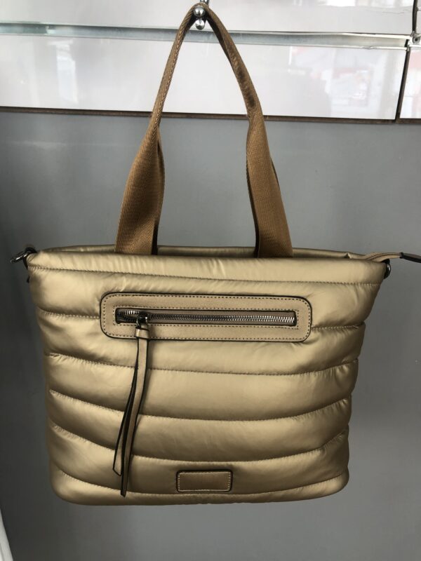 Bolso acolchado camel grande: básico elegante y versátil