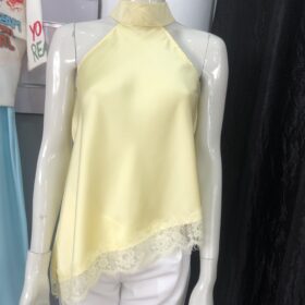 Lencera asimétrica con puntilla sensual primavera verano