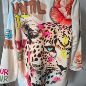 Americana oversize estampada mujer original y elegante