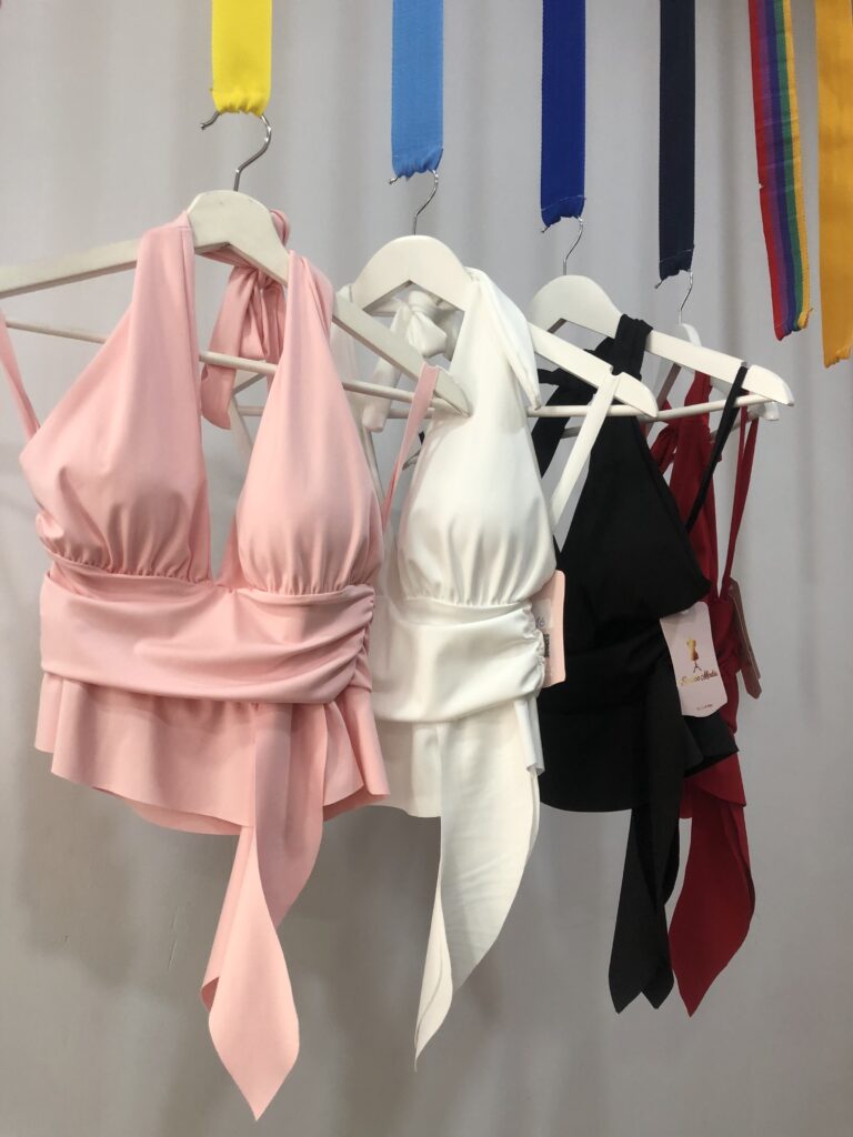 Top halter fruncido corto sensual mujer verano