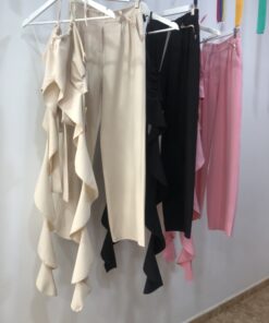 Alternative view of Conjunto elegante top volante y pantalón fluido