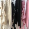 Conjunto elegante top volante y pantalón fluido