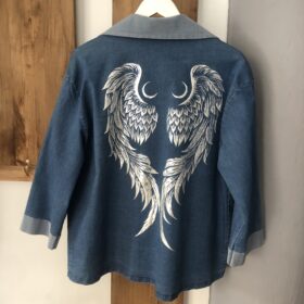 Cazadora vaquera alas plata estilo único