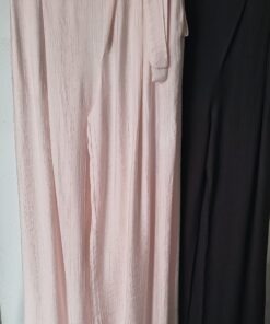 Pantalón Recto Fluido con Lazo en la Cadera