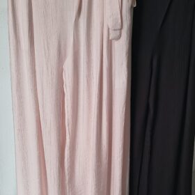 Pantalón Recto Fluido con Lazo en la Cadera