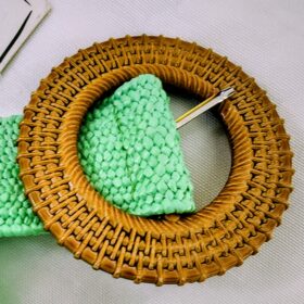Cinturón Elástico de Goma Verde Claro para Mujer