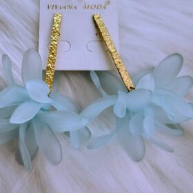 Pendientes Flor Azul Cielo | Elegancia y Estilo Veraniego