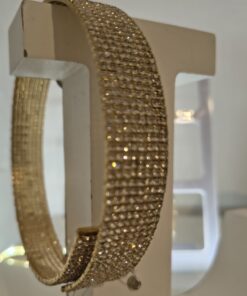Collar Choker Dorado con Brillantes Elegante y Sensual