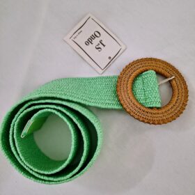 Cinturón Elástico de Goma Verde Claro para Mujer