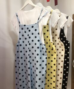 Peto Largo de Lino con Lunares – Talla Única hasta 48