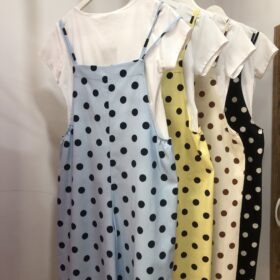 Peto Largo de Lino con Lunares – Talla Única hasta 48